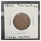 1864 Two-Cent Piece (Large Motto)