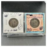Standing Liberty Silver Quarters (1917 & 1929-D)