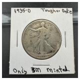 1935-d Walking Liberty Silver Half Dollar