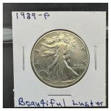 1939 Walking Liberty Silver Half Dollar