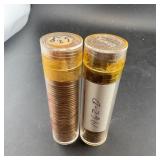 2x the Bid - 1962-P & D BU Penny Rolls