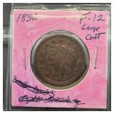 1852 Large Cent