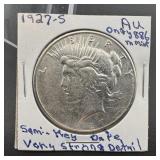 1927-S Peace Silver Dollar