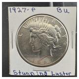 1927 Peace Silver Dollar