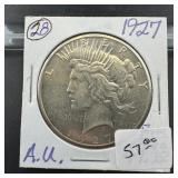 1927 Peace Silver Dollar