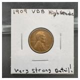 1909 VDB Lincoln Wheat Cent (Higher Grade)