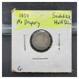 1838 Seated Liberty Silver Half Dime (No Drapery)