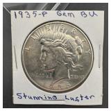 1935 Peace Silver Dollar