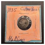 1835 Capped Bust Silver Half Dime