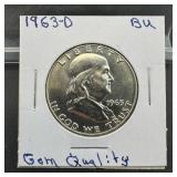 1963-d Franklin Silver Half Dollar