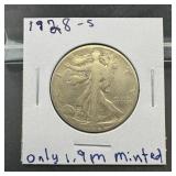 1928-s Walking Liberty Silver Half Dollar