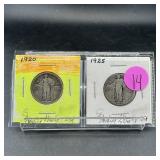 Standing Liberty Silver Quarters (1920 & 1925)