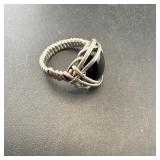 Sterling Silver Black Onyx Ring