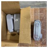 (3) 2-inch Type Lr Powder-coated Conduit Bodies