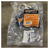 Bodyguard 6-inch Black Safety Strap Carabiner Harn