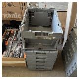(5) Collapsible Stackable Storage Bins