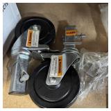 Pair Of Casters  5-1/2 In X 1-1/4 In