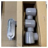 (4) 1-1/4 & 1-1/2-inch Lb Conduit Body Kits