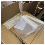 (100) Plastic Face Shields, Complete Head Shields,