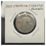 1929 Standing Liberty Quarter, 90% silver