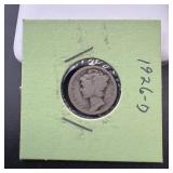 1926-D Silver Mercury Dime