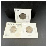 1923-s, 1935 & 1936 Buffalo Nickel Lot - All Very