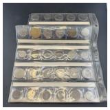Foreign Coin Lot, 29 coins mounted in page