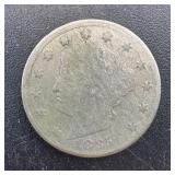1885 Liberty Head Nickel - Key Coin Of The Set!! -