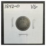 1842-O Seated Liberty Silver Dime