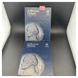 Jefferson Nickel Books #1 & #2 W/108 Coins (7 War)