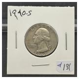 1940-s Washington Silver Quarter
