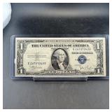 1935c $1 Silver Certificate W/blue Seal #e24707043