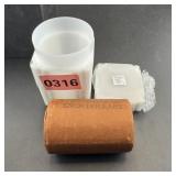 $20 face value roll of Morgan silver dollars with