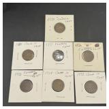 Canada Large Cents, 7-coin lot