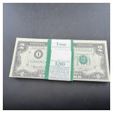 $200 Bank Strapped 100 Uncirculated Consecutive #