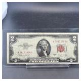 1953c Red Seal $2 Us Note #a78173908a