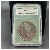 1883-O Morgan Silver Dollar, NGC MS67