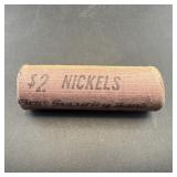 $2 Roll of Nickels with 1900 Liberty Head V Nickel