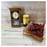 Vintage Mirro-matic Coffee Pot, Clock, Etc.