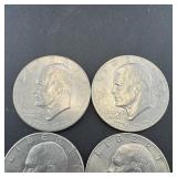 Lot of (4) 1976 commemorative Ike Dollars