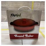 Parini Round Baker Nonstick Ceramic Bakeware Dish