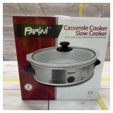 Parini Slow Cooker With Oven-safe Removable Stonew