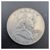 1962-d Silver Ben Franklin Half Dollar (90% Silver