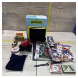 Collectibles lot. Comic books, sports items, and p