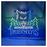 24"x20" Minnesota Timberwolves Basketball Real Gln