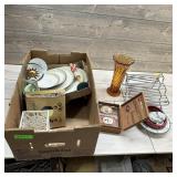 Assortment Of Vases, China, And Miscellaneous Kitc