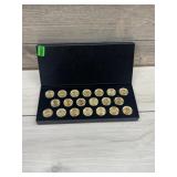 2002-2003 24 K Gold Plated 20 Coin Quarter Set