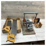 Miter Saw And Hand Saw Lot.