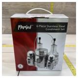 Parini 6-piece Stainless Steel Condiment Oven And