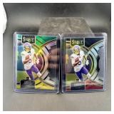 (2)  Jordan Addison Prizm Rookie Football Card